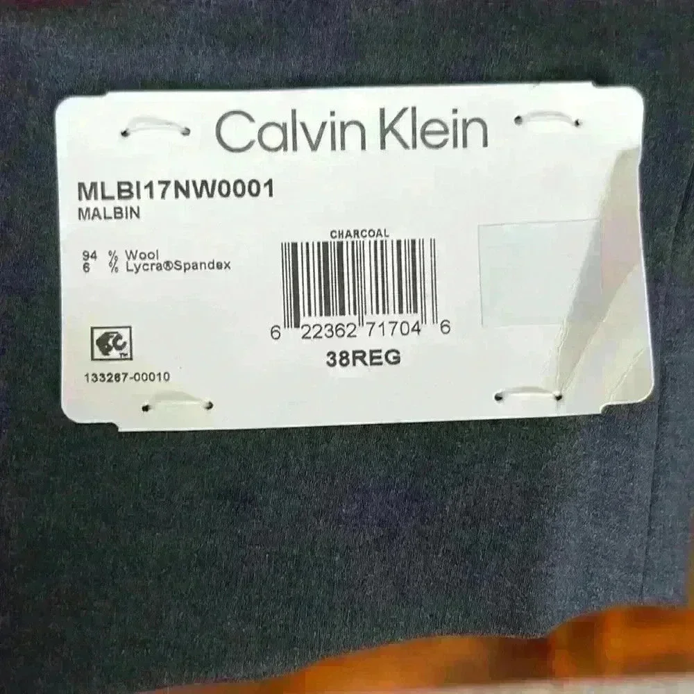 Calvin Klein Suit Jacket| Slim Fit | Charcoal Color | 38 Regular - Picture 7 of 9